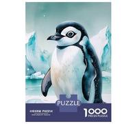 Puzzles for Teenagers 1000 Piece Cute Penguin Watercolor Puzzles for Adults Toy Wall Decor Analysis And Logic Challenging Game Gifts 52x38cm/1000pcs
