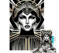 Puzzles for Teenagers 1000 Piece Cybernetic Grace Portrait Help The Brain Exercise Difficult Hard Family Game Suitable for People Aged 14 And Above (50x75cm)
