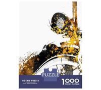 Puzzles for Teenagers 1000 Piece Cycling Gold An Black Jigsaw Puzzle Brain Teaser Game Presents for Women Christmas Birthday Gifts 38x26cm/1000pcs