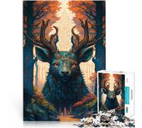 Puzzles for teenagers 1000 Piece Deer Fairyland Help the brain exercise addictive toys to cultivate patience Home Art Decor 26x38cm