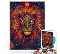 Puzzles for teenagers 1000 Piece Domineering lion Lernspiel-Herausforderungsspielzeug Wichtelgeschenke75x50cm