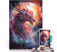 Puzzles for teenagers 1000 Piece Dragon In The Universe Schwierig und herausfordernd einzigartiges Herausforderungsspiel52x38cm