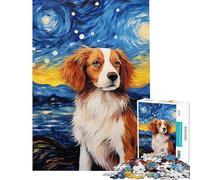 Puzzles for Teenagers 1000 Piece Dutch Kooikerhondje Help The Brain Exercise Difficult Hard Family Game Suitable for People Aged 14 And Above (38x26cm)