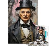 Puzzles for Teenagers 1000 Piece Ebenezer Scrooge Help The Brain Exercise Difficult Hard Family Game Suitable for People Aged 14 And Above (38x52cm)