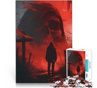 Puzzles for teenagers 1000 Piece evil death skull Spielspielzeug als Familiengeschenk Wanddekoration75x50cm