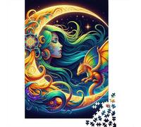 Puzzles for Teenagers 1000 Piece Fantasy Artwork with Dragon Jigsaw for Adults Brain Teaser Game Analysis And Logic Challenging Game Gifts 38x26cm/1000pcs
