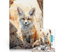 Puzzles for teenagers 1000 Piece Fennec Fox Mirage Interessante Stressreduzierung Wunschliste mit dem Weihnachtsmann75x50cm