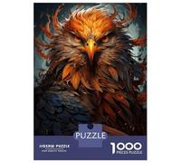 Puzzles for Teenagers 1000 Piece Fire Eagle Puzzles for Adults Brain Teaser Game Improve Memory Fun Activities at Home 38x26cm/1000pcs