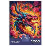 Puzzles for Teenagers 1000 Piece Flames Enchanted Dance Jigsaw Puzzle Brain Teaser Game Presents for Women Christmas Birthday Gifts 70x50cm/1000pcs