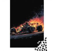 Puzzles for Teenagers 1000 Piece Formula 1 Racing Car Art Print Jigsaw for Adults Brain Teaser Game Analysis And Logic Challenging Game Gifts 38x26cm/1000pcs