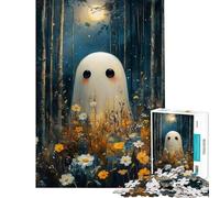 Puzzles for Teenagers 1000 Piece Ghost in The Forest Puzzles for Adults Family Games Difficult Challenge Fun Activities at Home (Size 50x75cm)