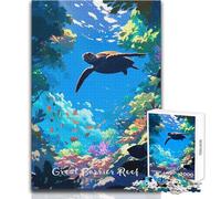 Puzzles for Teenagers 1000 Piece Great Barrier Reef Unique Challenge Game For Family Fun Birthday Gifts Size 38x26cm