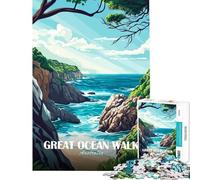 Puzzles for Teenagers 1000 Piece Great Ocean Walk Australia Coastal View Toys Educational Games Educational Game Learning Educational Gifts for Women Men (size 38x26cm)
