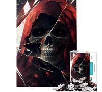 Puzzles for Teenagers 1000 Piece Grim Reaper Visage Puzzles for Adults Family Games Difficult Challenge Fun Activities at Home (Size 50x75cm)