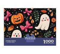 Puzzles for Teenagers 1000 Piece Halloween Ghosts And Pumpkins-1 Puzzles for Adults Brain Teaser Game Improve Memory Fun Activities at Home 70x50cm/1000pcs