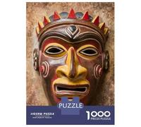 Puzzles for Teenagers 1000 Piece Handmade Wooden Mask Decorative Art Jigsaws for Adults Relax Games Perfect Decoration Challenging Game Gifts 52x38cm/1000pcs