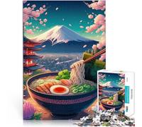 Puzzles for teenagers 1000 Piece Japanese Anime Ramen Fuji Familienspiel für und Die Liebe zwischen Paaren stärken38x26cm