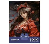 Puzzles for Teenagers 1000 Piece Japanese Geisha Art Print-4 Jigsaw Puzzle Brain Teaser Game Presents for Women Christmas Birthday Gifts 52x38cm/1000pcs