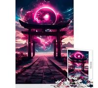 Puzzles for Teenagers 1000 Piece Japanese Way to Torii Fun Interactive Family Experience Wonderful Holiday Giftsing Choice (38X52cm)