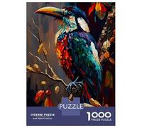 Puzzles for Teenagers 1000 Piece Jungle Bird Jigsaw Puzzle Brain Teaser Game Presents for Women Christmas Birthday Gifts 52x38cm/1000pcs