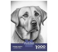 Puzzles for Teenagers 1000 Piece Labrador Drawing Puzzles for Adults Toy Wall Decor Analysis And Logic Challenging Game Gifts 38x26cm/1000pcs