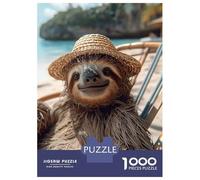 Puzzles for Teenagers 1000 Piece Lazy at The Beach Puzzles for Adults Brain Teaser Game Improve Memory Fun Activities at Home 52x38cm/1000pcs
