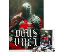 Puzzles for Teenagers 1000 Piece Legacy of The Templars Educational Game Analysis And Logic Home Decoration Toys Unique Gifts for Birthday And Christmas (38X52cm)