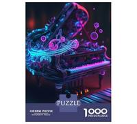 Puzzles for Teenagers 1000 Piece Live Music Neon Puzzles for Adults Brain Teaser Game Improve Memory Fun Activities at Home 52x38cm/1000pcs