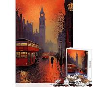 Puzzles for Teenagers 1000 Piece London England Fun Interactive Family Experience Wonderful Holiday Giftsing Choice (50X75cm)