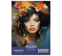 Puzzles for Teenagers 1000 Piece Modern Art Woman Portrait Jigsaw for Adults Brain Teaser Game Analysis And Logic Challenging Game Gifts 52x38cm/1000pcs