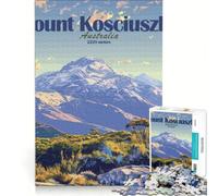 Puzzles for Teenagers 1000 Piece Mount Kosciuszko Landscape Educational Game Difficult Hard Artists' Collection Fine Arts 38x26cm