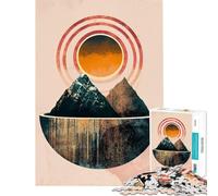 Puzzles for Teenagers 1000 Piece Mountain Halo Help The Brain Exercise Difficult Hard Family Game Suitable for People Aged 14 And Above (38x26cm)