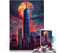 Puzzles for teenagers 1000 Piece One World Trade Center NY Learning Educational Toy for is ideal as a gift for the whole family 50x70cm