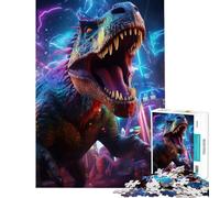 Puzzles for Teenagers 1000 Piece Prehistoric Trex Fun at Home Activities, Wall Art Educational Games Suitable for People Aged 14 And Above (38x52cm)