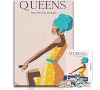 Puzzles for Teenagers 1000 Piece Queens Brainteaser Family Games Tough Challenge Educational Toy Size 38x26cm