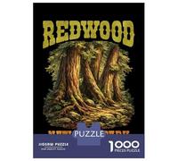 Puzzles for Teenagers 1000 Piece Redwood National Park Vintage Puzzles for Adults Brain Teaser Game Improve Memory Fun Activities at Home 70x50cm/1000pcs
