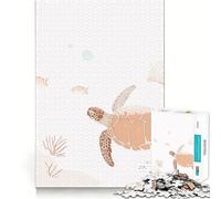 Puzzles for Teenagers 1000 Piece Sea Turtle In The Ocean Neat Cut Decor Creative Fun Toy Peace Game Play Christmas Art Piece (38x52cm)