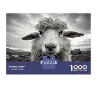 Puzzles for Teenagers 1000 Piece Sheep in Black And White Jigsaws for Adults Toy Wall Decor Perfect Decoration Unique Birthday And Xmas Gifts 70x50cm/1000pcs