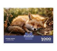 Puzzles for Teenagers 1000 Piece Sleeping Fox in Nature Jigsaws for Adults Toy Wall Decor Perfect Decoration Unique Birthday And Xmas Gifts 70x50cm/1000pcs