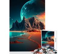 Puzzles for Teenagers 1000 Piece Space Landscape Fantasy Fun Interactive Family Experience Wonderful Holiday Giftsing Choice (50X75cm)