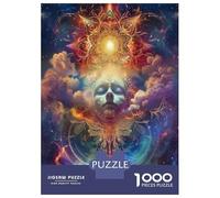 Puzzles for Teenagers 1000 Piece Spiritual Awakening Art Print Jigsaw Puzzle Brain Teaser Game Presents for Women Christmas Birthday Gifts 52x38cm/1000pcs