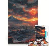 Puzzles for Teenagers 1000 Piece Sunset Paradise Cat, Educational Games, Fun at Home Activities, for Is Ideal As A Gift 50x75cm