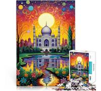 Puzzles for teenagers 1000 Piece Taj Mahal of India Herausforderndes Spielspielzeug Künstlersammlung, Bildende Kunst75x50cm