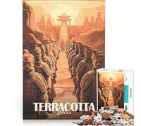 Puzzles for Teenagers 1000 Piece Terracotta Army Poster Brain Teaser Game Challenging To Complete Deal As Gifts for The Whole Family 38x52cm