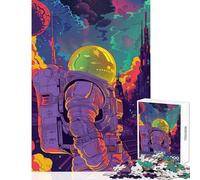 Puzzles for Teenagers 1000 Piece The Astronaut Educational Game Analysis And Logic Home Decoration Toys Unique Gifts for Birthday And Christmas (38X52cm)