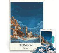 Puzzles for Teenagers 1000 Piece Tonopah NV Art, Hands-on Game, Staycation Kill Time, with Matching Poster And Trivia Sheet 50x75cm