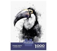 Puzzles for Teenagers 1000 Piece Toucan Beauty Black Ink Puzzles for Adults Toy Wall Decor Analysis And Logic Challenging Game Gifts 38x26cm/1000pcs