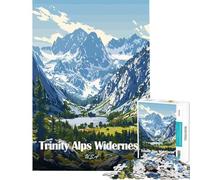 Puzzles for Teenagers 1000 Piece Trinity Alps Wilderness Landscape Art Educational Games Learning Educational Toys Great Gifts And Toys Learning Educational (size 50x75cm)