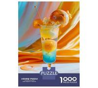 Puzzles for Teenagers 1000 Piece Tropical Fruit Sorbet Cocktail Jigsaw Puzzle Brain Teaser Game Presents for Women Christmas Birthday Gifts 70x50cm/1000pcs