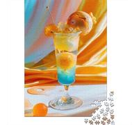 Puzzles for Teenagers 1000 Piece Tropical Fruit Sorbet Cocktail Jigsaws for Adults Relax Games Perfect Decoration Challenging Game Gifts 70x50cm/1000pcs